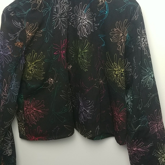 Alex Kim Colorful Button Down Jacket With Shell Buttons - Picture 6 of 10